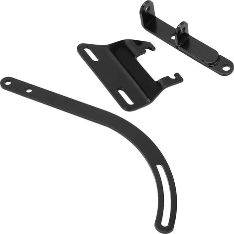 Support d'alternateur noir court côté conducteur pour pompe à eau Chevy SBC noir 283 305 327 350 (25032-BL) (1/5)