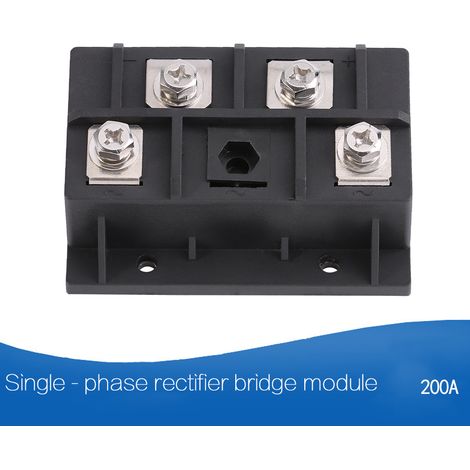 Module redresseur monophasé 1 pc, 200A 1600V, pont de diodes haute puissance, 4 bornes (1/5)