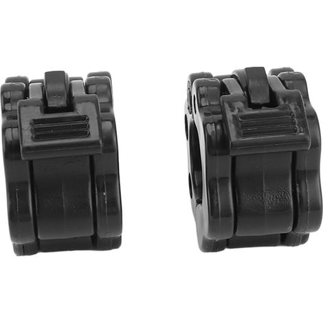 1 Paar Schnellverschluss-Hantelverschlüsse aus ABS-Kunststoff, schwarz. (1/5)