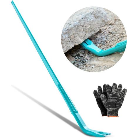 Pied de Biche Barre de Levier Levage et Démolition Béton 907 kg 142 cm Acier au Carbone pour Chantier et Industrie (1/5)