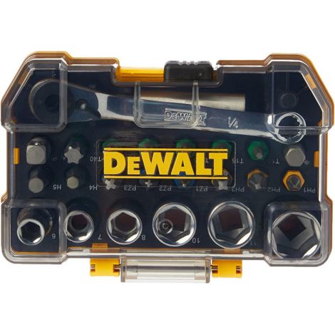 Dewalt DT71516 24 Piece Socket Ratchet Wrench Screwdriver Bit Set PZ2 PH2 TORX (1/5)