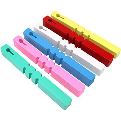 300 étiquettes suspendues pour plantes, en plastique, 6 couleurs, pour pépinière et jardin, grande surface d'écriture, 2 x 21 cm (1/5)