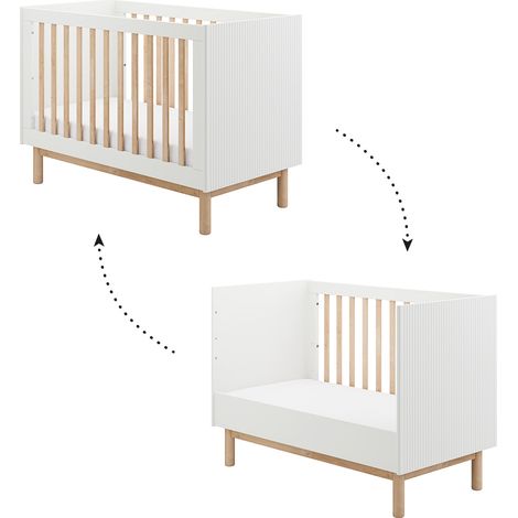 Lettino evolutivo 60x120 Pinio Miloo Bianco