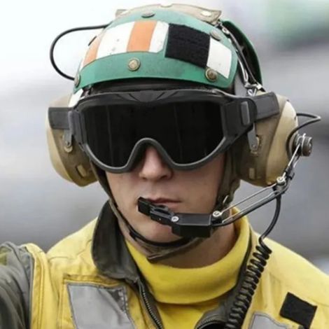 Lunettes de protection multifonctions anti-buée, sécurité noire pour entraînement et chantier, vision claire (1/5)