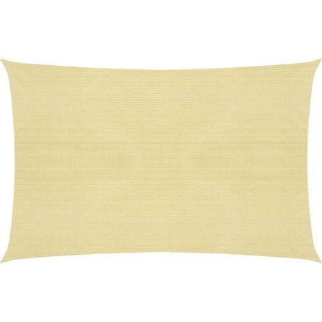 Voile d'ombrage Voile de parasol - 160 g/m² Beige 2,5x3 m PEHD BV760122 - BonneVie (1/5)