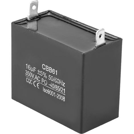 CBB61 Anlaufkondensator für Motoren, Generator CQC 350 V AC 16 µF 50/60 Hz (1/5)