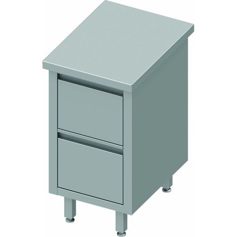 Meuble Bas Cuisine Inox - 2 Tiroirs - Gamme 700 - Stalgast