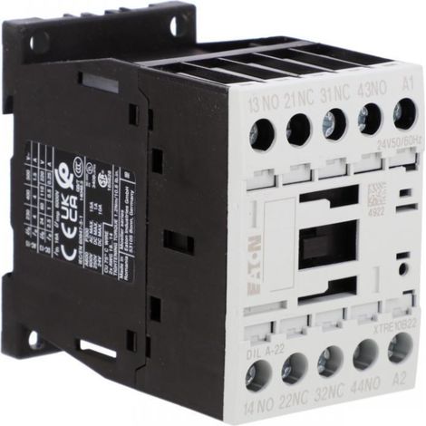 Contattore ausiliario 4A 2Z 2R 24V AC dila-22(24V50/60HZ) 276403
