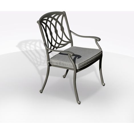 SEDIA MOD. SENNIT ALLUMINIO PRESSOFUSO ANTRACITE (1/5)