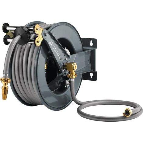Schlauchaufroller PA30SK f.Wasser L.30m Geh.STA Ausgang G 1 Zoll AG GEKA (1/10)