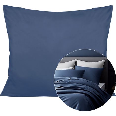 Taie d'oreiller en coton 50x70, bleuet (1/5)