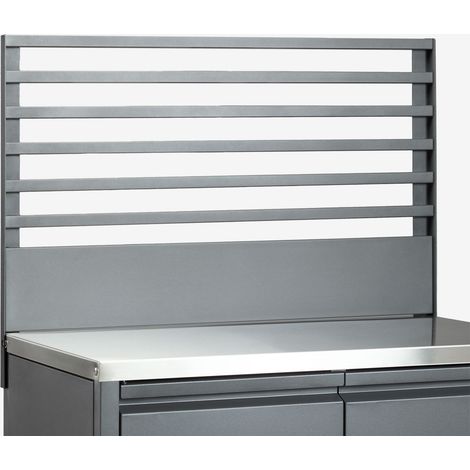 Pannello 80x50 cm per cucina modulare da esterno in acciaio Savona SKLUM (1/5)