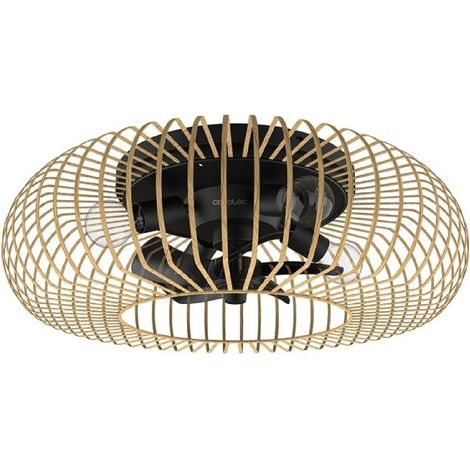 Cecotec Ventilador de techo con luz EnergySilence LampAero 600 WhiteWood Cecotec (1/4)