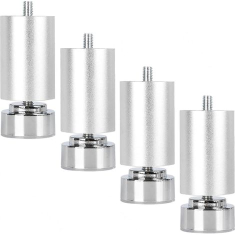 Pieds de meubles réglables avec boulons M10, parfaits pour le montage de canapés, armoires, bureaux et autres meubles. Pieds et supports interchangeables, 25 cm (9,8 pouces) par jeu. (1/5)