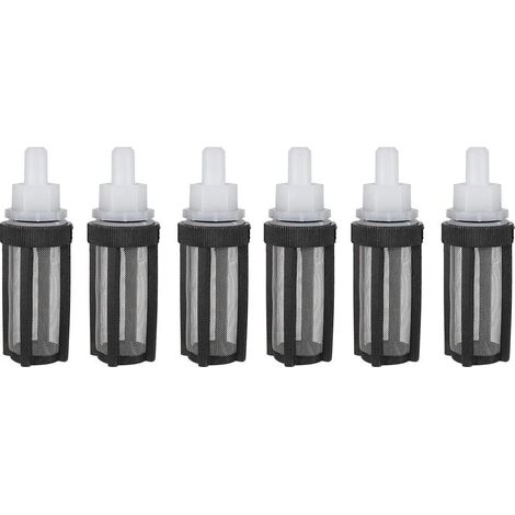 Lot de 6 micro filtres pour pompe à eau - Cadre d'irrigation 9 mm En acier inoxydable - Accessoires pour tuyau d'arrosage