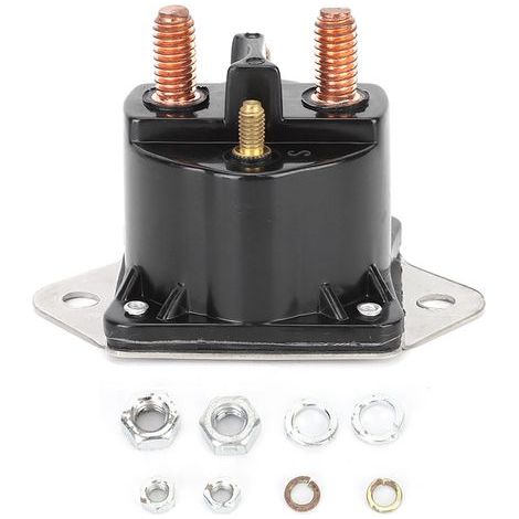 Relais Solénoïde de Treuil 12V 4 Bornes - Remplacement 72631 (1/5)
