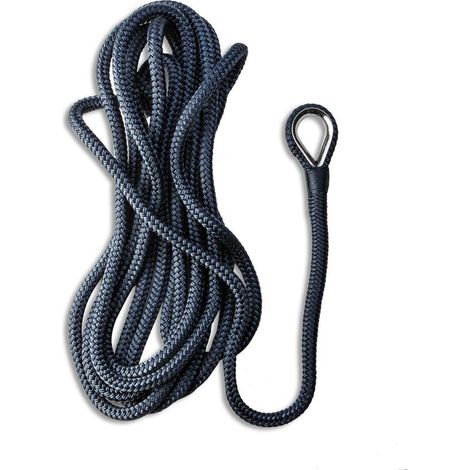 Cima di ormeggio blu impiombata redance inox 16 mm 11 mt nautica