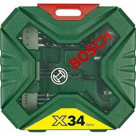 Bosch 2607010608 X-Line Classic Drill & Screwdriver Bit Set 34 Piece