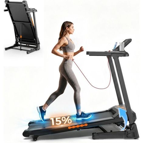 Elektrisches klappbares Laufband - KZYNTH - KT-P1 - 3.0HP Motor - Geschwindigkeit 1-13.5 km/h - Neigung 15% (1/5)