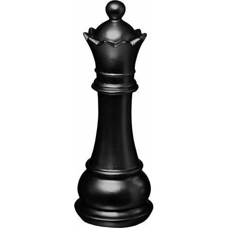 Schachkönigin Dekoration Schwarz 25,5cm (1/2)