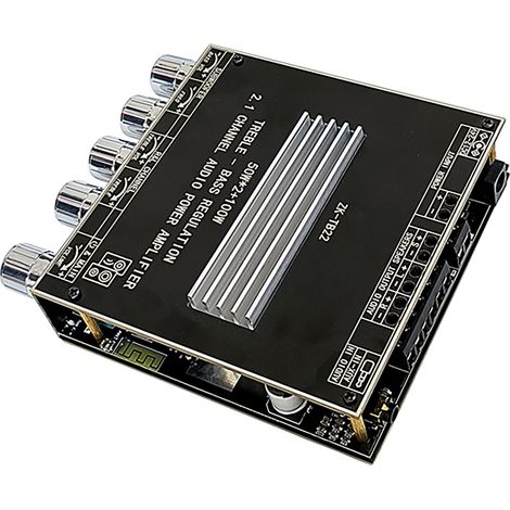 2.1-Kanal-Bluetooth-Audio-Leistungsverstärkermodul mit drahtloser, stufenloser Abstimmung, Audioverstärkerplatine (1/5)