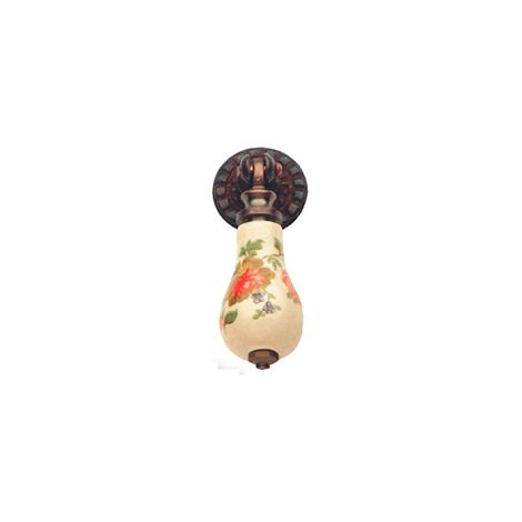 Pendente in porcellana "Champagne+fiori"