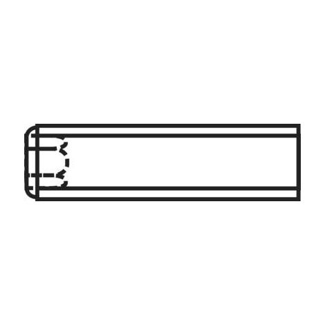 TOOLCRAFT 222523 Vis sans tête M5 10 mm acier 20 pc(s) A55352 (1/3)