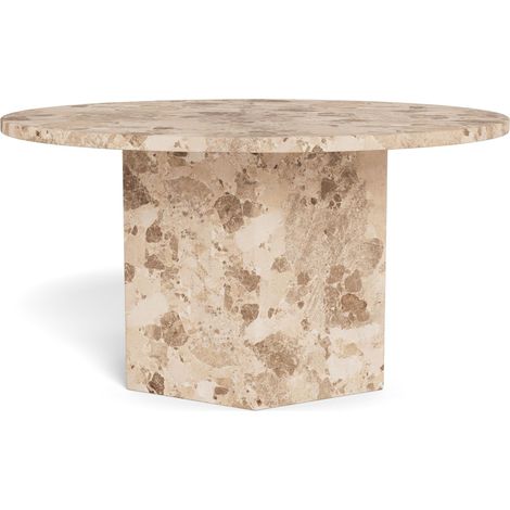 Mesa de centro Norsica 972 , 42x0x0cm, Diámetro: 80, Mármol, Redonda