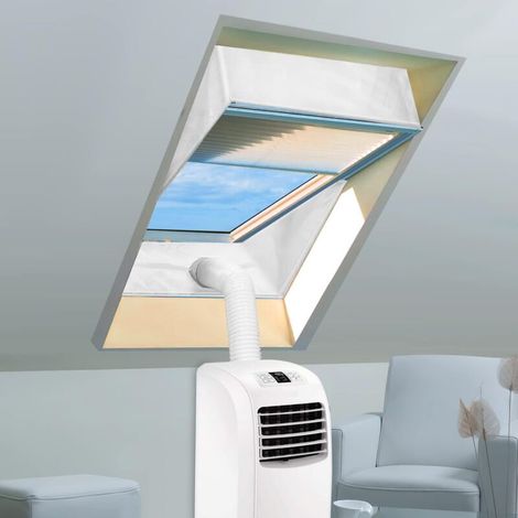 royaluxe -Tissu d’Isolation pour Fenêtre à Pivot Central pour Climatis Mobile avec Fermeture éclair pour Tous Les Climatiss Mobiles et Sèche-Linge,Tissu d'étanchéité de climatis mobile cloison d'étanc (1/5)