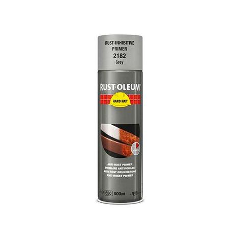HARD HAT Rostschutzgrundierung - Grau 500ml, schnelltrocknendes Industrielack-Spray