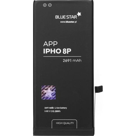 Bluestar Akku Ersatz kompatibel mit iPhone 8 Plus 2691 mAh 3,82V Austausch Batterie Handy Accu APN 616-00364