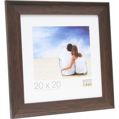 Cadre Photo avec Filet Résine/Bois Brun 15 x 15 cm (1/3)
