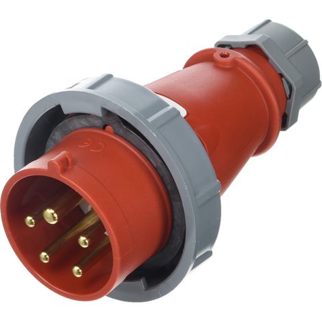 MENNEKES 288 PRESA CORPO MONOPEZZO AMV-TOP, PROTEZIONE IP 67, POSIZIONE TERRA 6 ORE, 5 P LES, CORRENTE 16 A, 400 V, ROSSO (1/2)