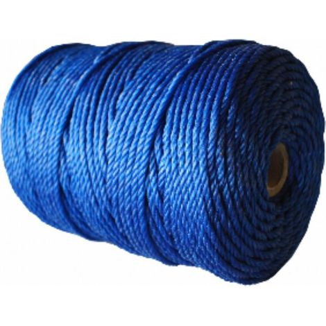 FPLUS cuerda plastico 5 mm. azul x100mts. , COMPOSICIÓN. Monolamentos de polietileno.
CARACTERÍSTICAS. Torcidos a 4 cabos. Buena resistencia a la tracción y al roce. Posee otabi