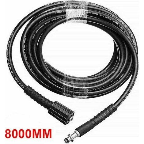 Convient pour Karcher K3 K4 K5 6M / 8M / 10M tuyau de pulverisation de tuyau de nettoyage sous pression 8M - gris Reportez-vous au style et à la taille du connecteur pour acheter (1/4)
