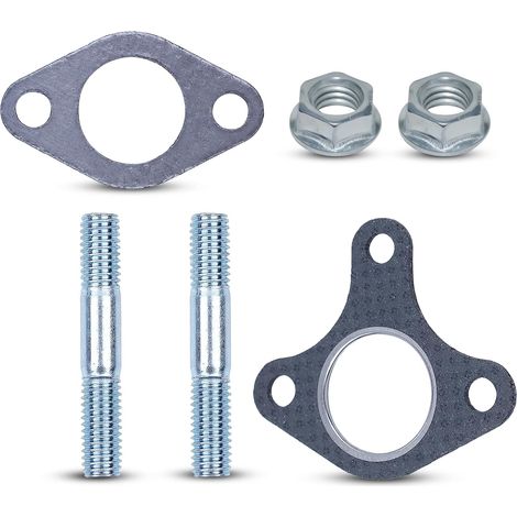 Vis de silencieux GX390, Pour 13HP 11HP 9HP 8HP GX390 GX340 GX270, jeu de joints de silencieux, goujons d'échappement de boulons, écrous de silencieux, 90047-ZE2-000 18333-ZB4-800 (1/5)