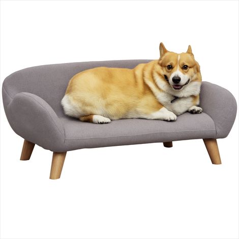 Couchage pour chien Tissu polyester et bois d'eucalyptus (1/5)