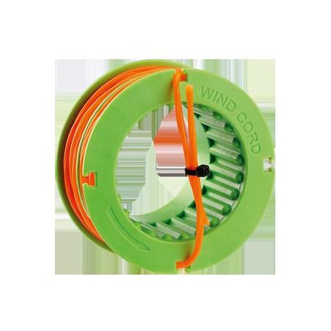 EGO AL2475T 75 m, 2,4 mm gedrehter LOW NOISE Faden (orange/grün) (1/2)
