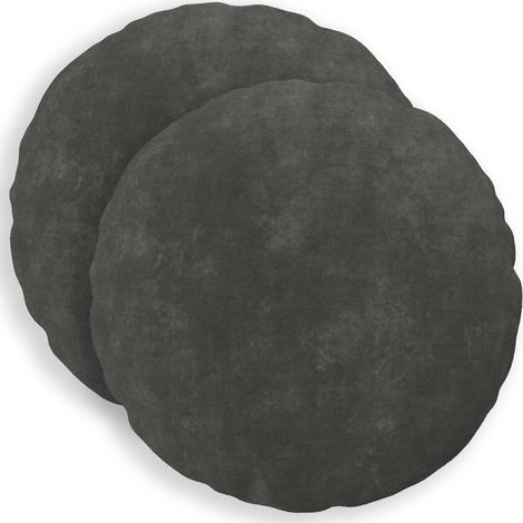 Cushion Cover 2 pcs HEERLEN Anthracite Dia. 30 cm vidaXL