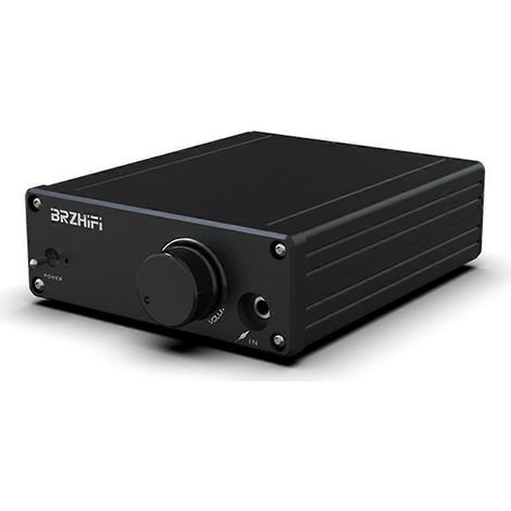 BRZHIFI 2x80W MA12070 Digitaler Audio-Leistungsverstärker für HiFi-Stereo-Lautsprecher, Klasse D, DC15-19V Aux-Eingang, Schwarz (1/5)