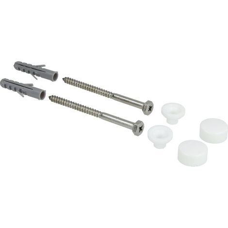Fixation WC avec vis 6,0 x 80 mm, blanc
