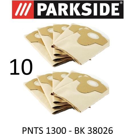 10 Parkside Staubsaugerbeutel 20 L PNTS 1300 Lidl BK 38026 braun 906-05