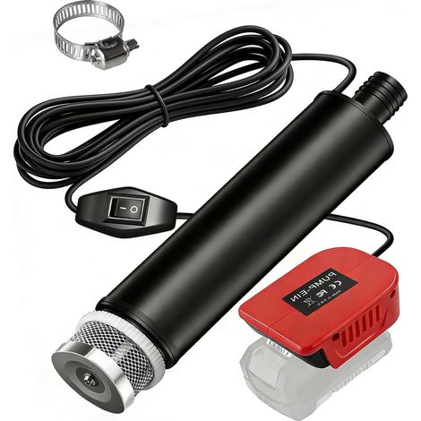 Pompe à Eau Sur Batterie pour 18V Power X-Change, (Piles non incluses)Portable Pompe Submersible DéBit 30 L/Min Hauteur 15 FT / 4,5 M 120 W Convient pour Les Piscines Les Jardins et Les éTangs (1/5)