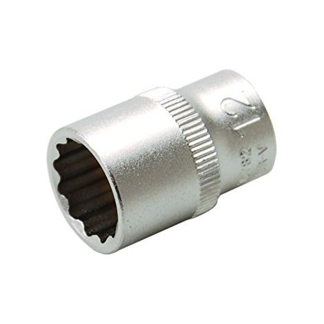 BGS Steckschlüssel-Einsatz Zwölfkant Antrieb Innenvierkant 6,3 mm (1/4") SW 12 mm - 10782