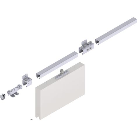 Set di estensione per sistema di scorrimento Pro 100 a parete, colore blu, lunghezza 2000 mm