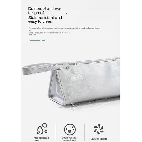 Organisateur de rangement pour sèche-cheveux gris et blanc --- (1/5)