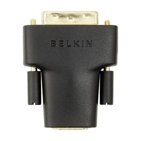 BELKIN Adaptateur HDMI DVI D F M Plaqué noir et doré (1/2)
