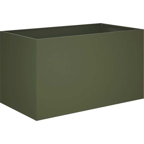 Maison Exclusive - Garten-Pflanzgefäß Olivgrün 80 x 50 x 50 cm Ka (1/5)