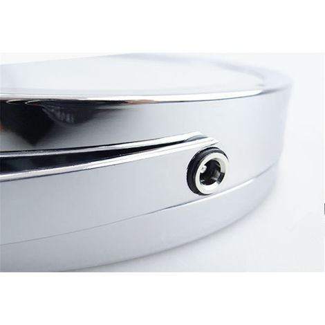 Miroir de maquillage éclairé par LED - Miroir de salle de bain mural lumineux grossissant 10X, col de cygne flexible à deux côtés, rotation à 360 ° avec câble USB (1/4)