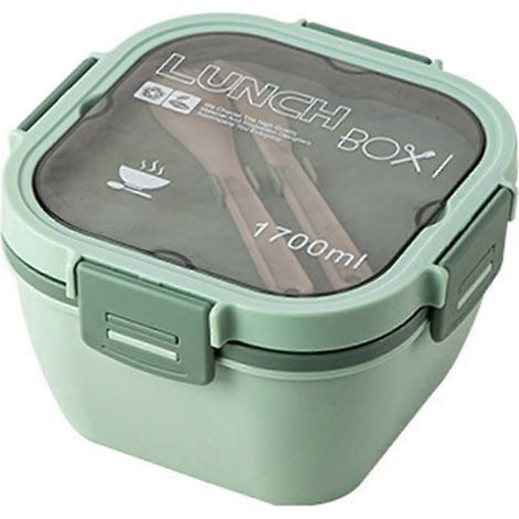 Tragbare Lunchbox für Büroangestellte, robuste Lunchbox mit hohem Fassungsvermögen für unterwegs (Grün, hoch) (1/5)